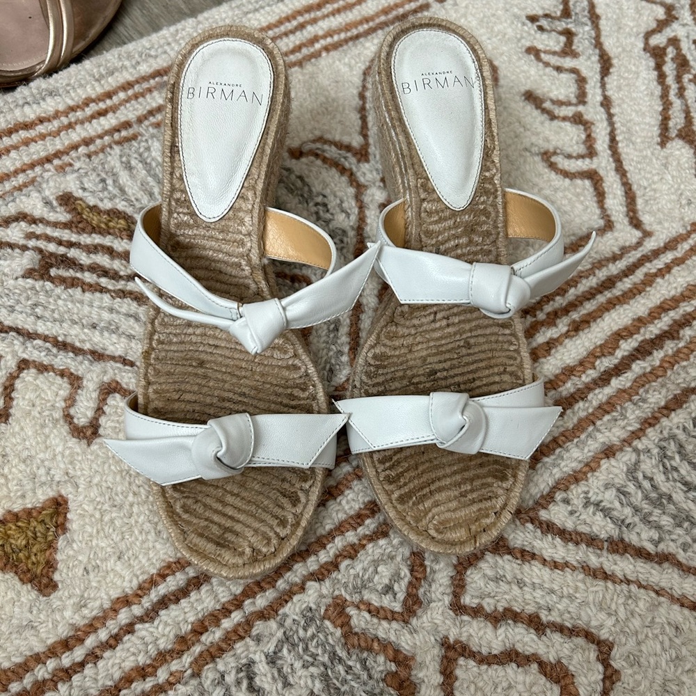 Alexandre Birman white wedges heels 36.5
